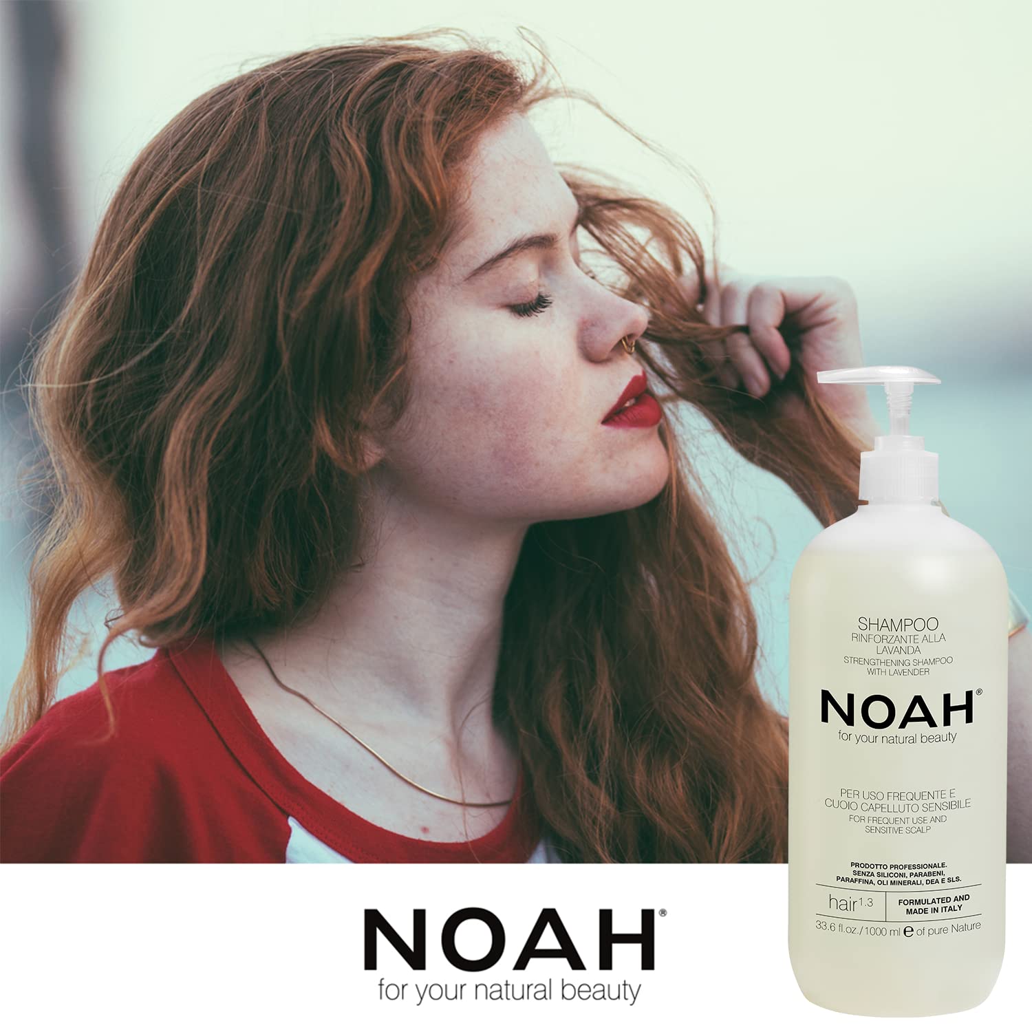 Noah Lavanda Champu Fortificante 1000Ml Cura della persona e salute