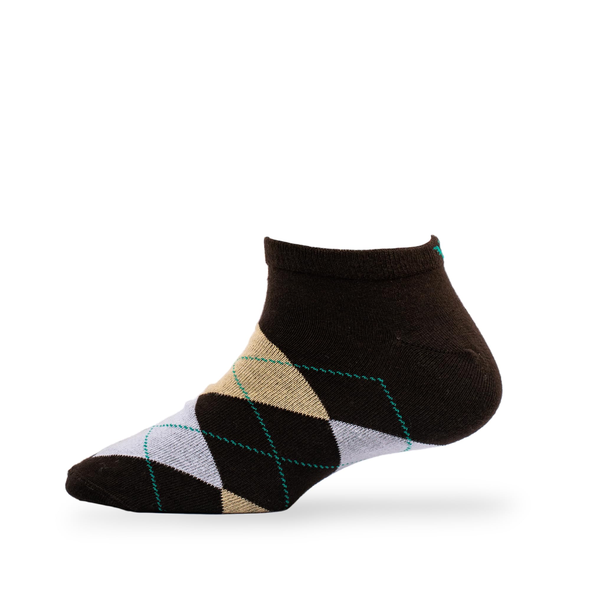 young wings Men's_Socks Brown Colour Cotton Fabric Design Free Size Low Ankle Length Casuals & Formals Wear Socks Pack Of 1 1705-M1-Brown-picture-36