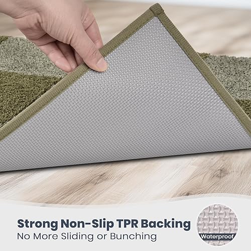 Miniatura 4 de PURRUGS Alfombra de Baño Antideslizante Lavable a Máquina 24" x 36", Tapete de Baño Súper Absorbente y de Secado Rápido, Alfombra de Baño Extra