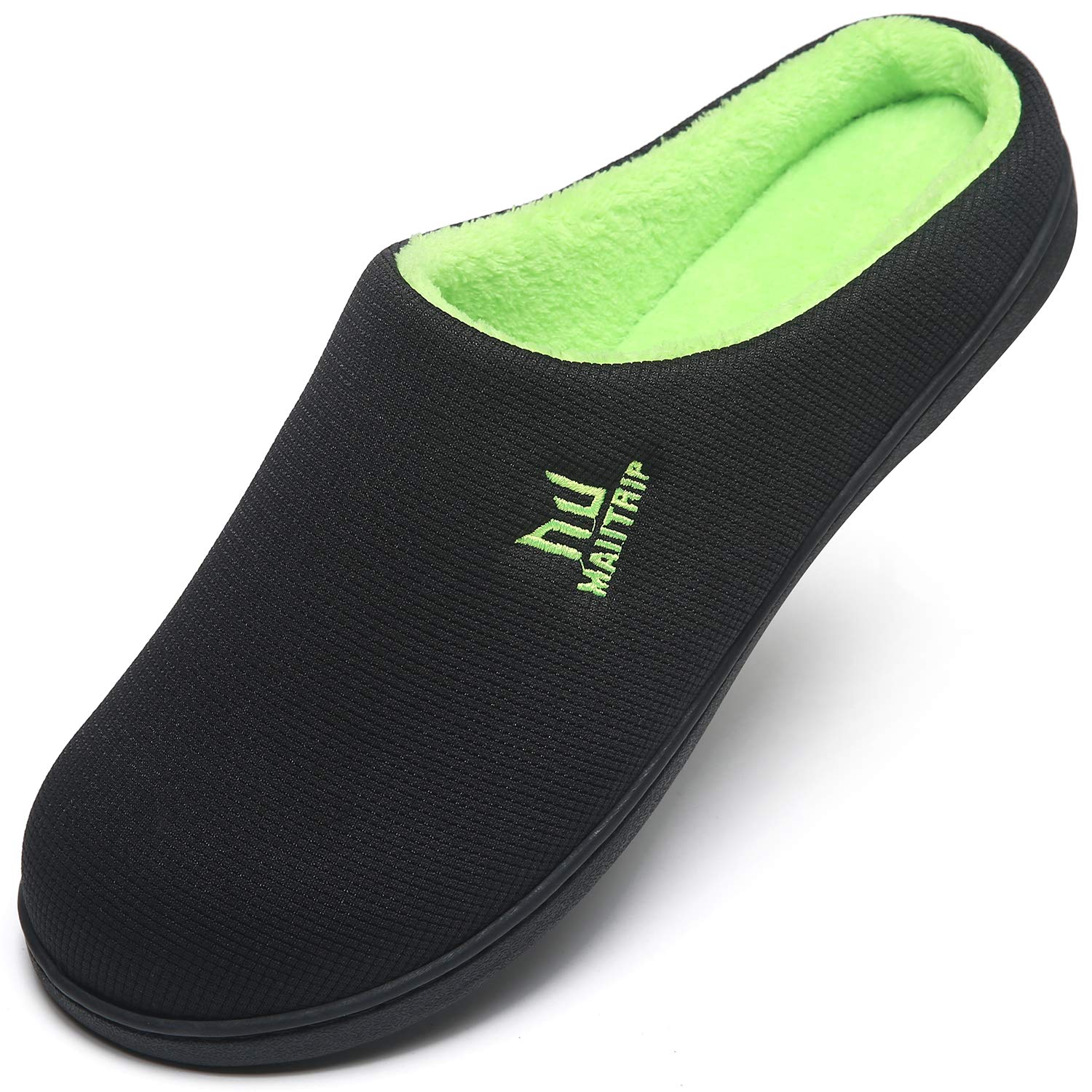 MAIITRIP Men's Cozy Memory Foam House Slippers Non Slip (Size:7-17)