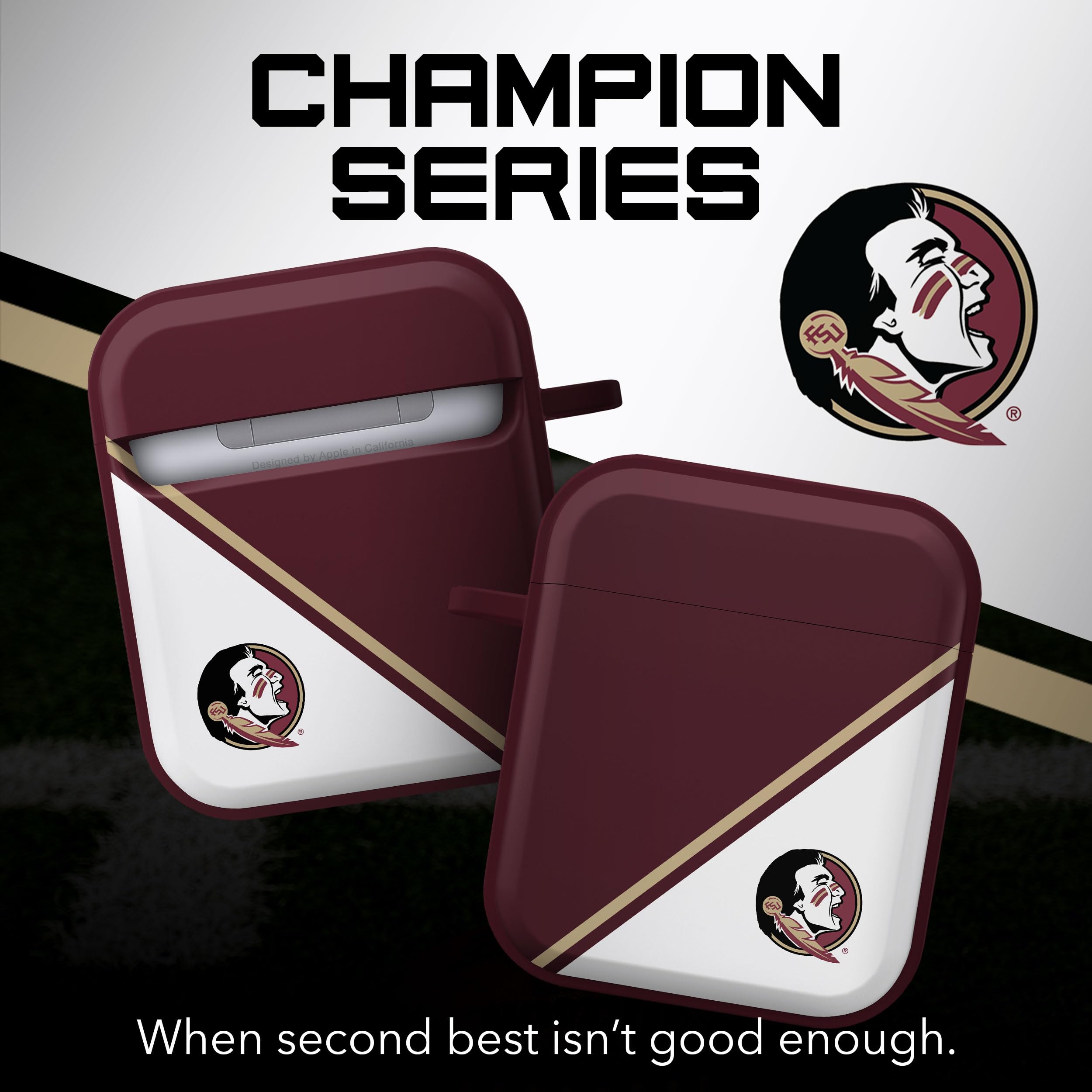 Affinity Bands Florida State Seminoles Champion Series HDX Case Cover Compatible with Apple AirPods Generations 1 & 2