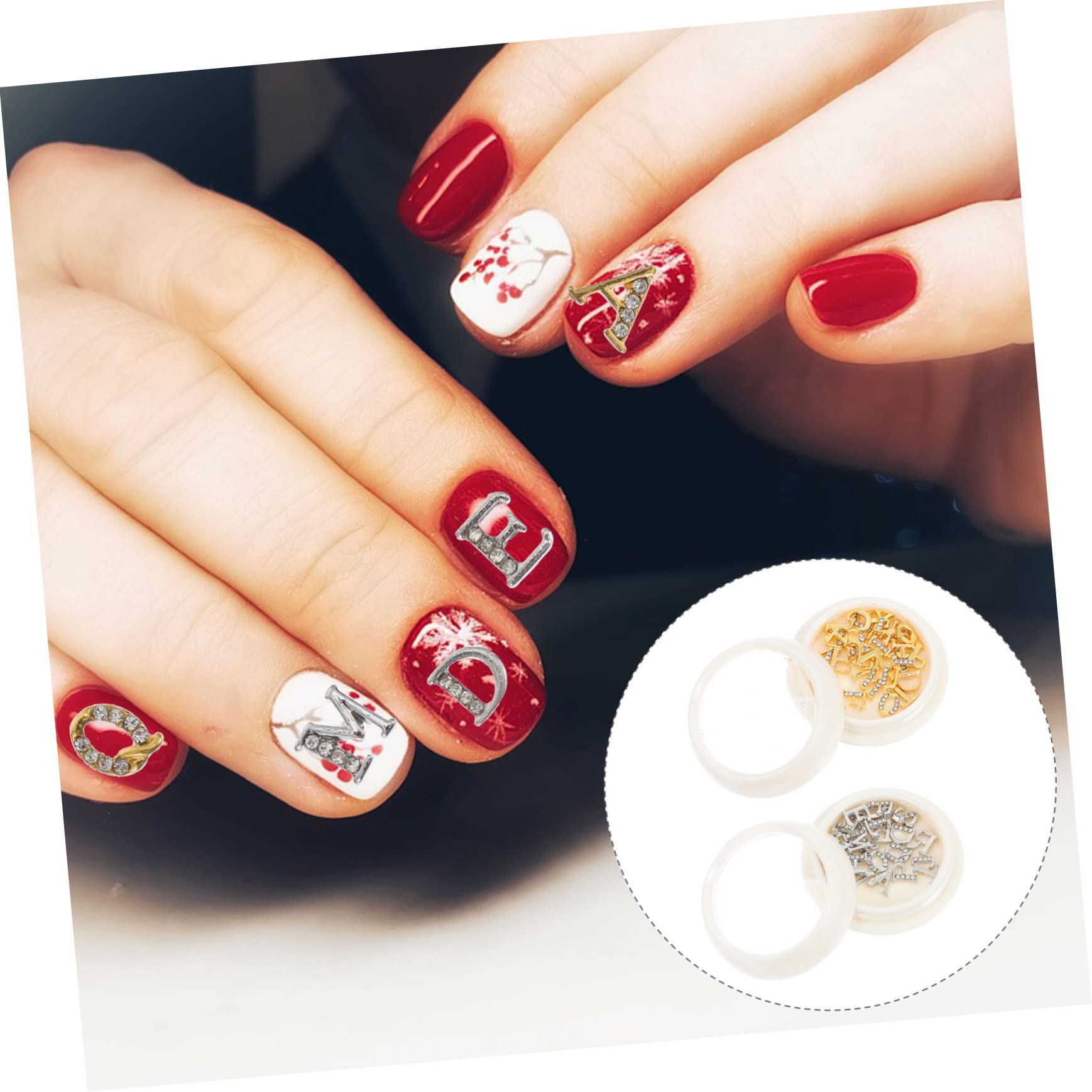 2 Set Charm Per Unghie Con Decorazioni Per Nail Art E Accessori Creativi Per Manicure E Crafting 2 Scatole*2