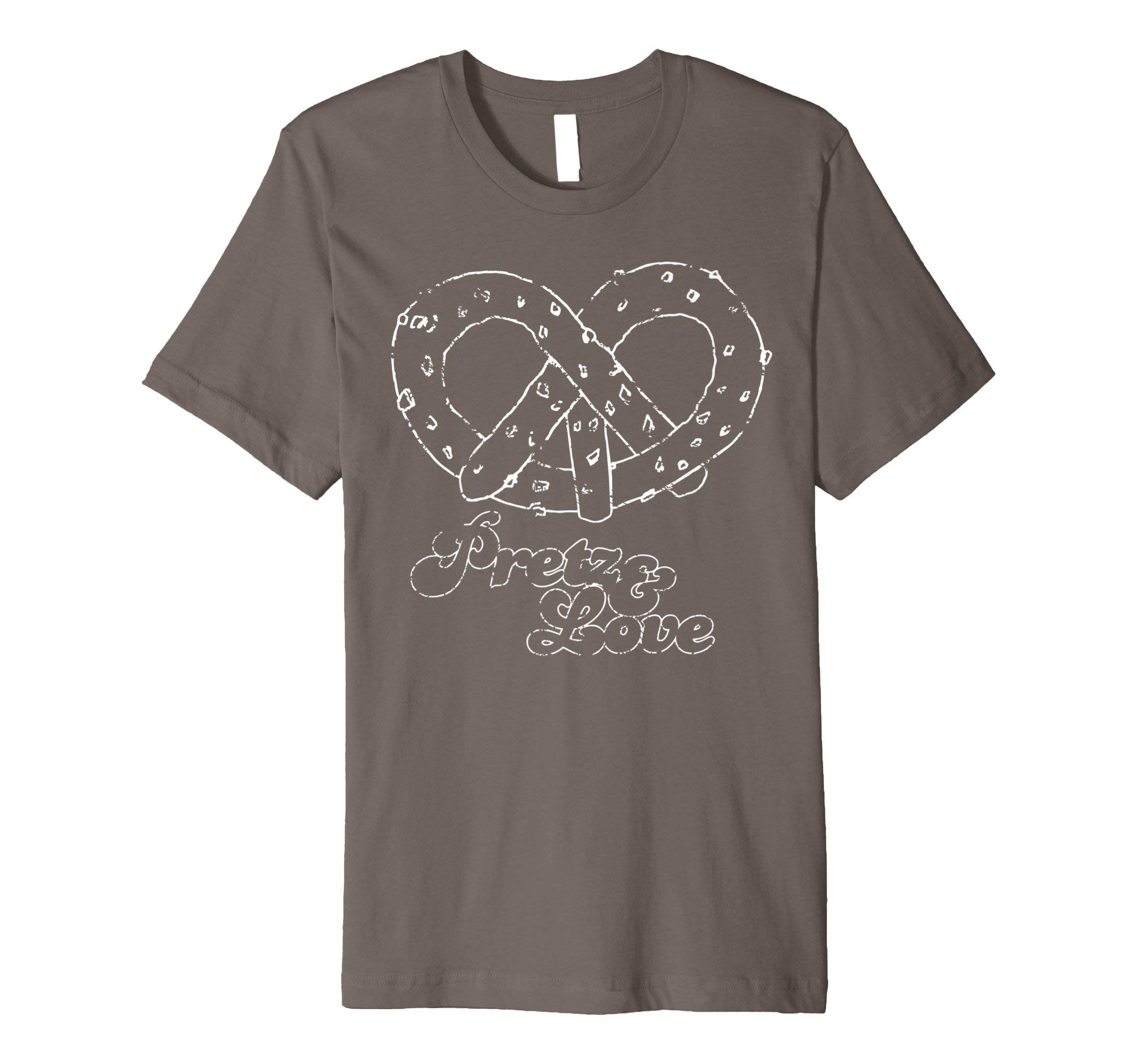 Love Pretzel Funny Gift T-shirt Retro Doodle Pretz Unisex