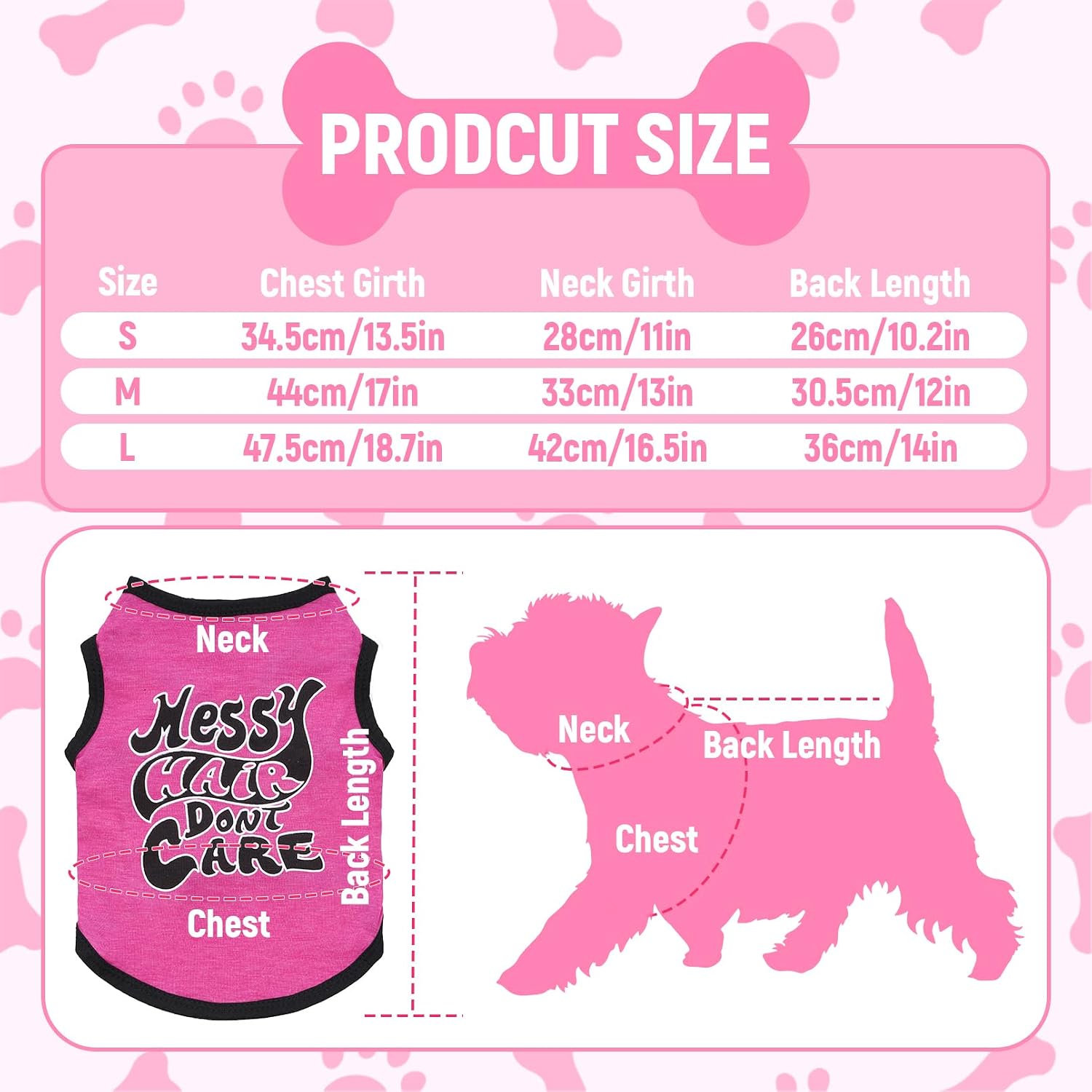 hoyuwak 6 Pcs Girl Dog Shirts Pet T Shirts Funny Dog Summer Printed Clothes image 2