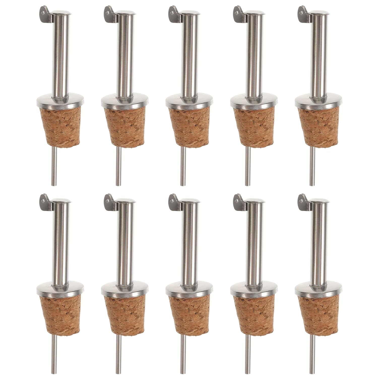 Buy Tofficu Oil Spout 10Pcs Stainless Steel Wine Pourer Liquor Pour