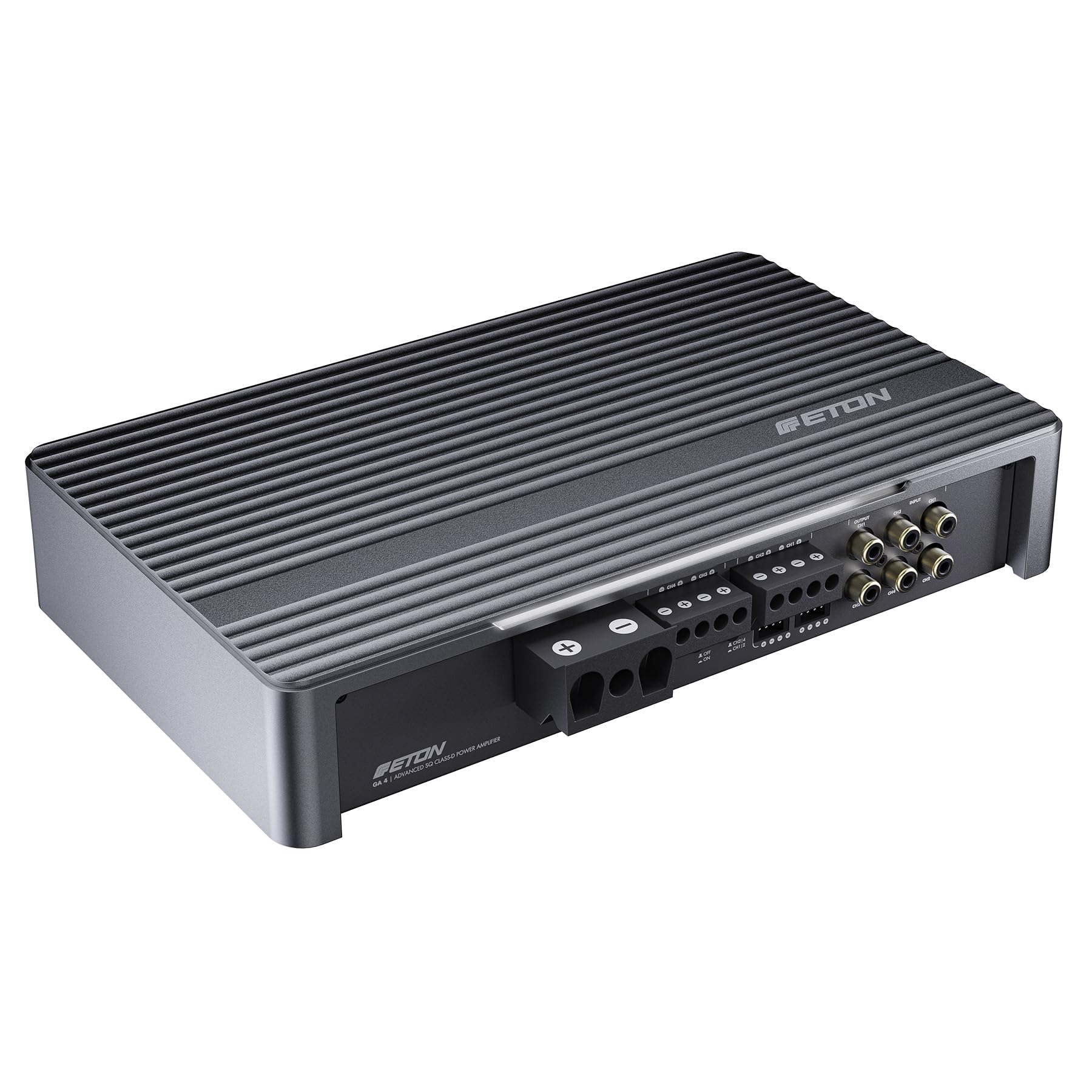 ETON GA 4 – High-End 4-Kanal Verstärker, leistungsstarke digitale Endstufe für Autos und Reisemobile, Power Class-D Amp mit 4 x 220 Watt RMS