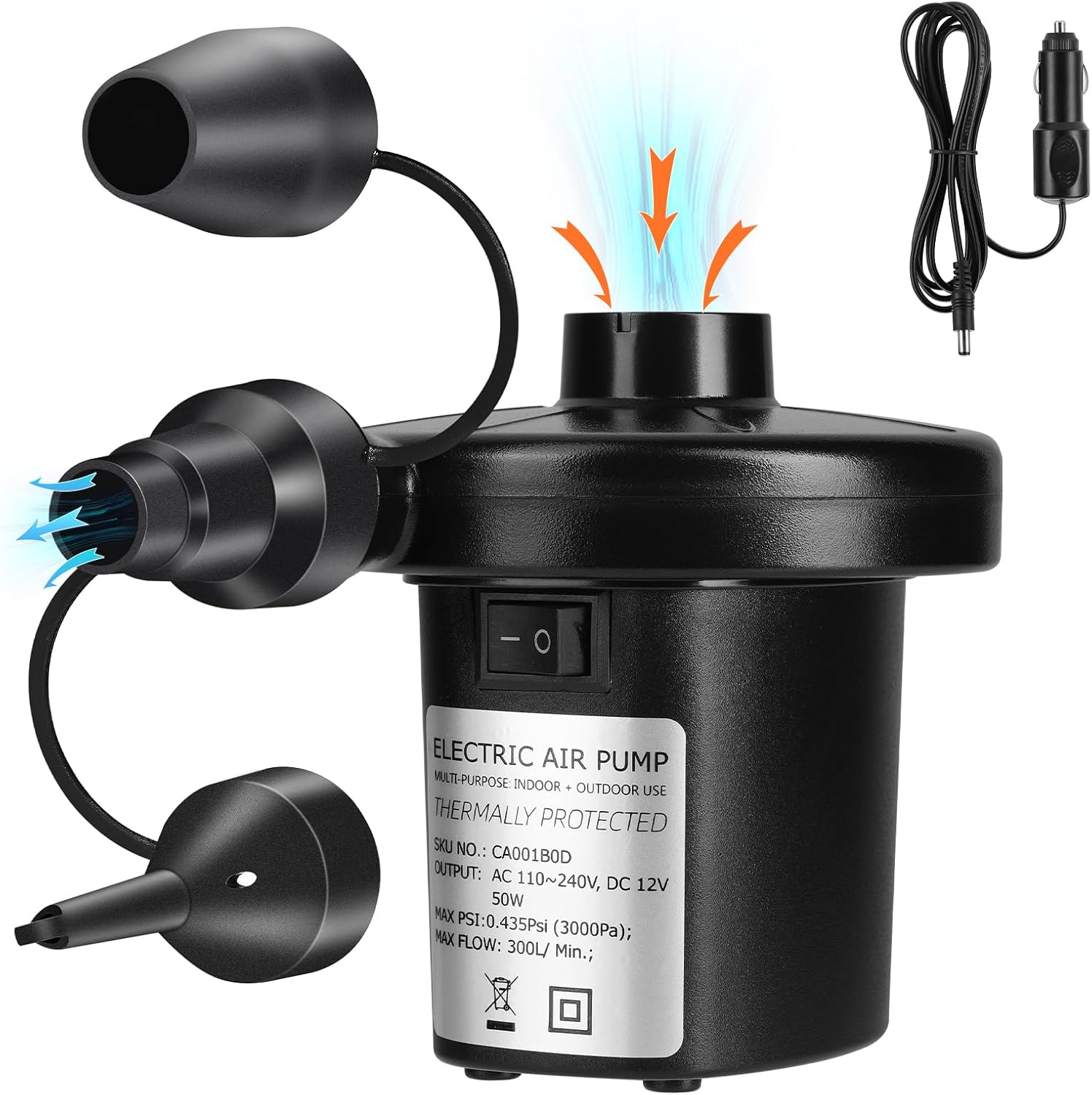 Amazon.com : Electric Air Pump, Portable Quick-Fill Air Pump and ...