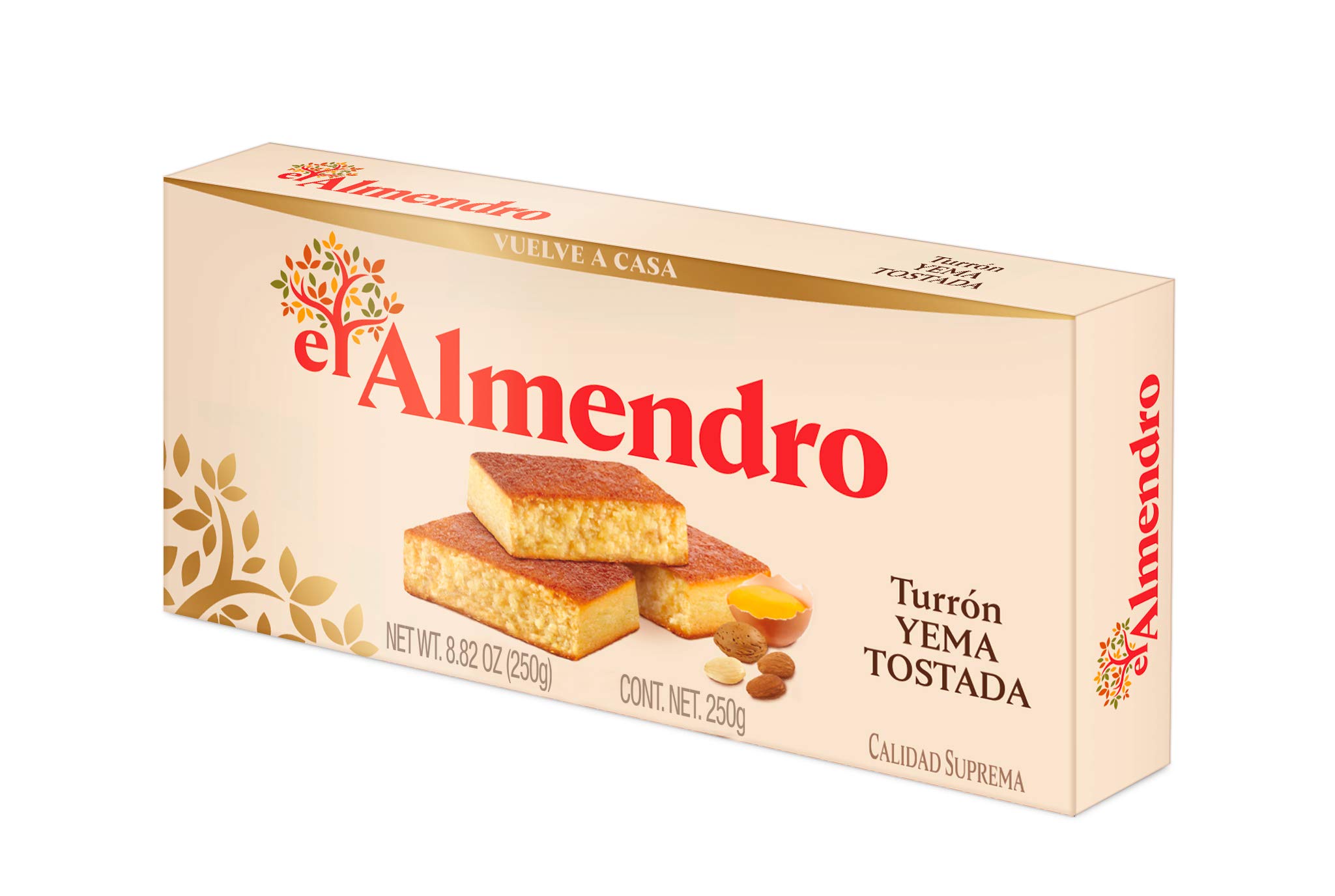 El Almendro - Turrón Yema Tostada Superior, 300 g