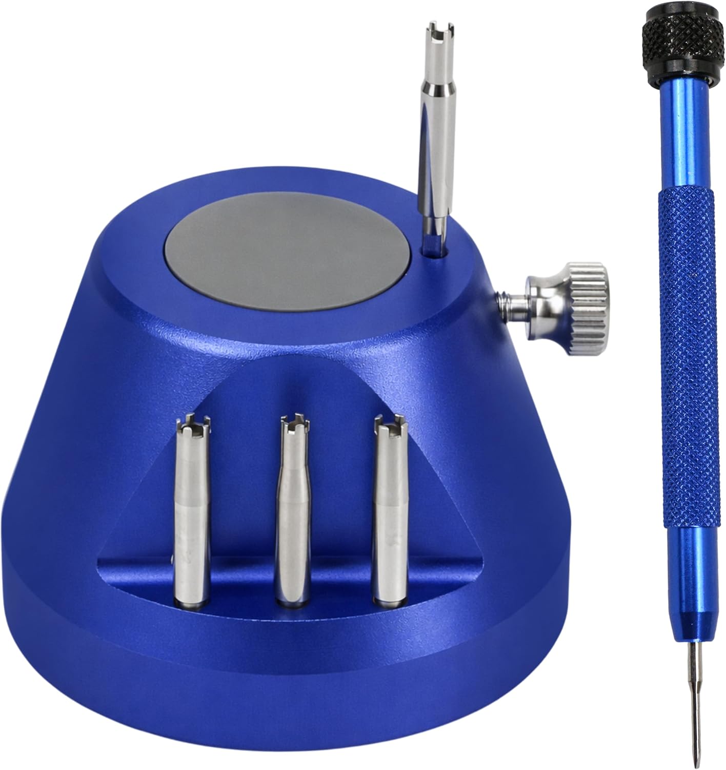 4 & 5 Prongs Screwdriver Set Compatible with Richard Mille (RM) Watches, Professional Watchmaker Repair Tool for Spokes Claws Star, Watch Repair Case Back Bezel Cover Strap Replacement, Blue