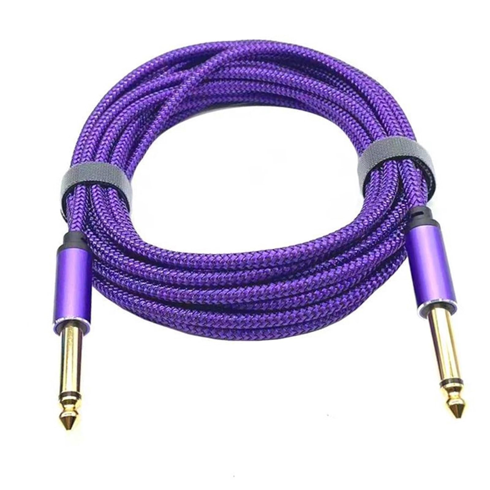 Wyjściowy Kabel Aux Z Nylonowym Oplotem 6,35 Mm Do Wzmacniacza Miksera Gitarowego Trwałe Połączenie | Kabel gitarowy (prosty, 5 m)