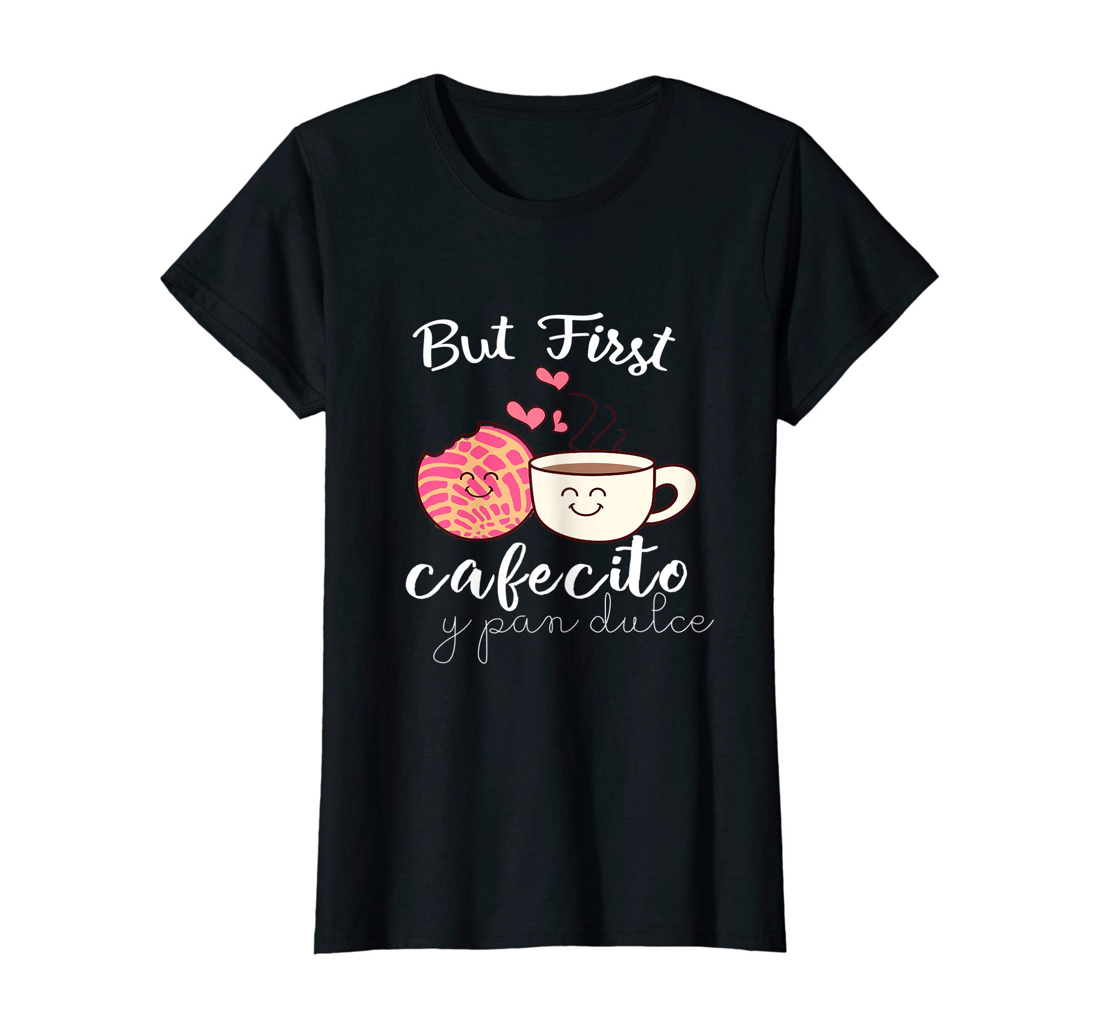 Funny Spanish Pun Conchas Latina Power ShirtsLatina Mom Cute Spanish Coffee and Conchas Pun Mama t-Shirt T-ShirtOEKO-TEX STANDARD 100