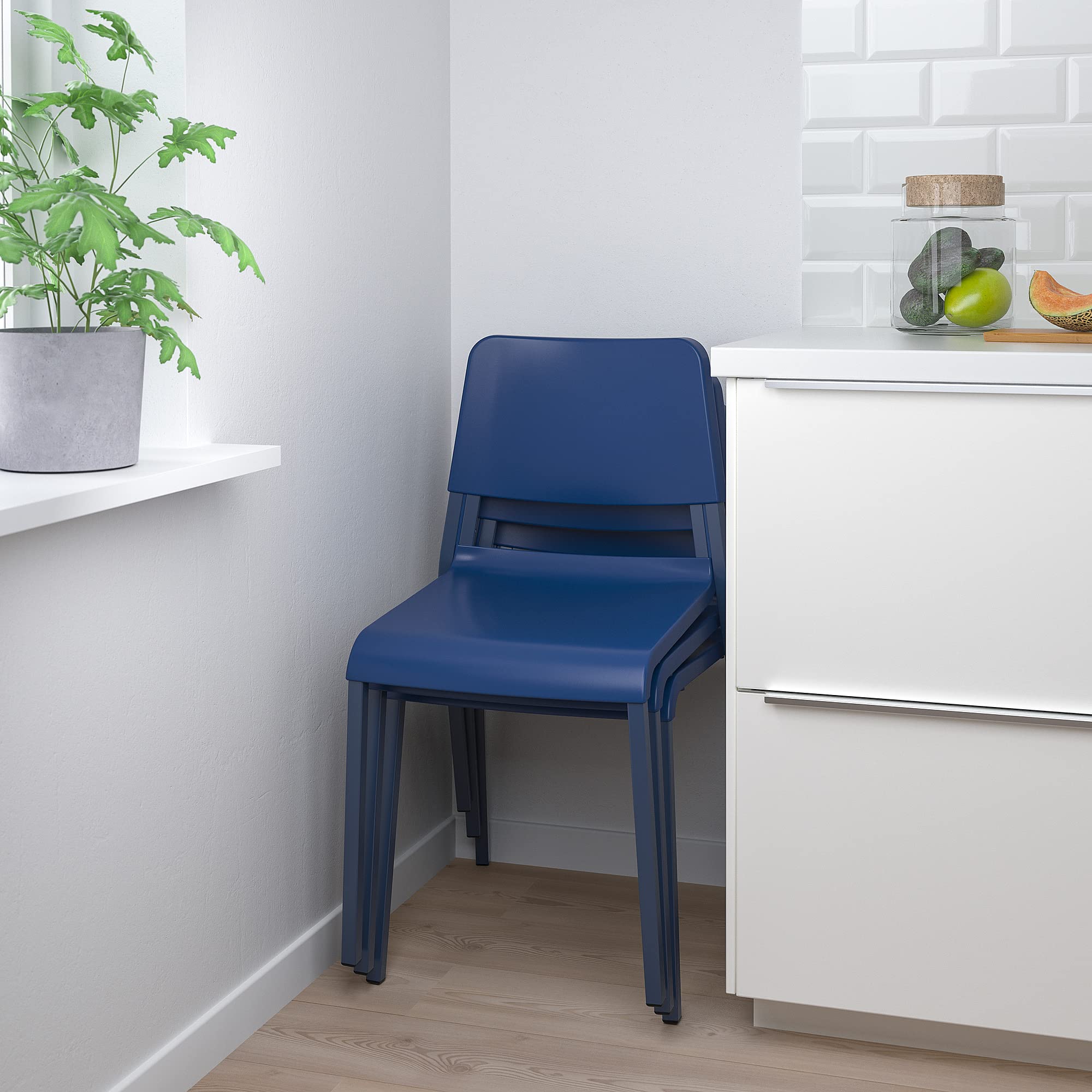 Ikea TEODORES Chaise Bleu