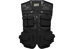 Flygo Men's Outdoor Elite Utility Vest for Safari, Fishing, and Photography
