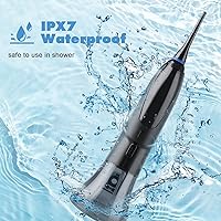 Vista 5 de Water Flosser Cordless, Water Dental Flosser Oral Irrigator with 4 Modes, IPX7 Waterproof Rechargeable Water Flossers for Teeth Cleaning, Deformable