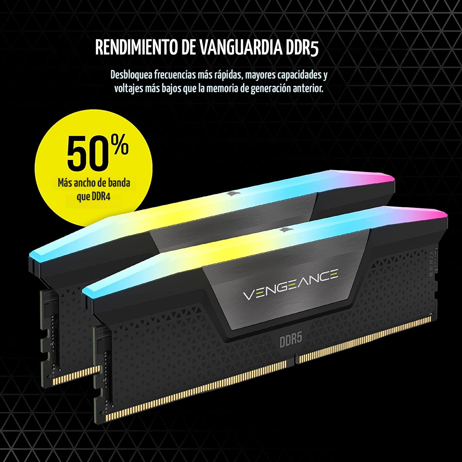 Amazon.com: CORSAIR VENGEANCE RGB DDR5 RAM 32 GB (2 x 16 GB) 6400