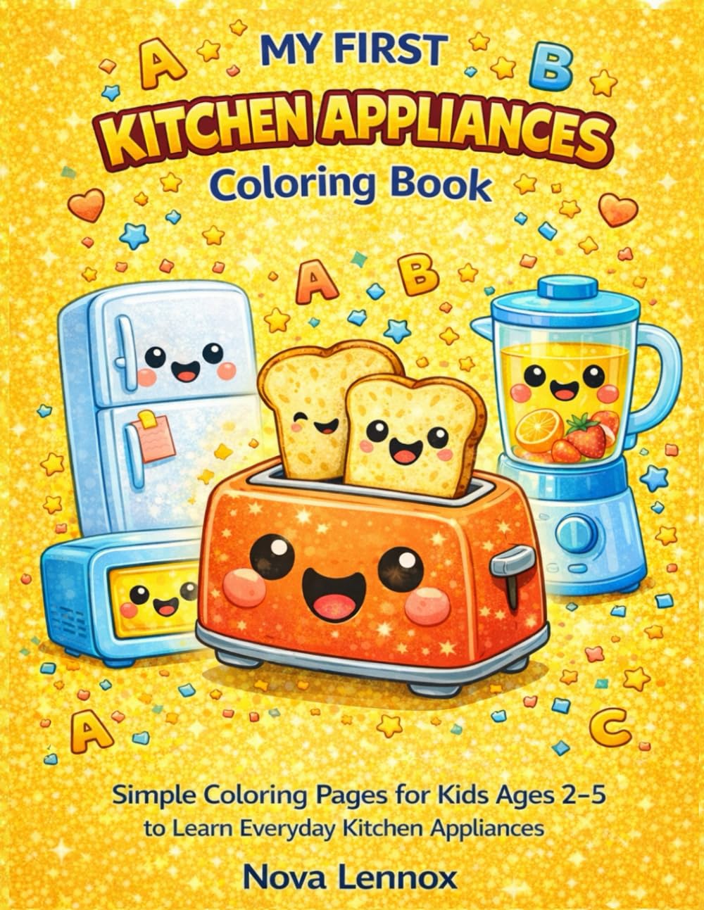 MY FIRST KITCHEN APPLIANCES Coloring Book: Simple Coloring Pages for Kids Ages 2–5 to Learn Everyday Kitchen Appliances (My First Kitchen Series)