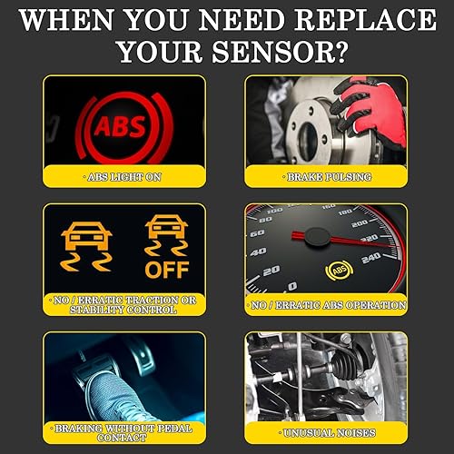 Miniatura 5 de Ensun 15158254 Sensor de velocidad de rueda delantera ABS izquierda o derecha compatible con 2004-2007 Rainier, 2002-2009 TrailblazerEnvoy,