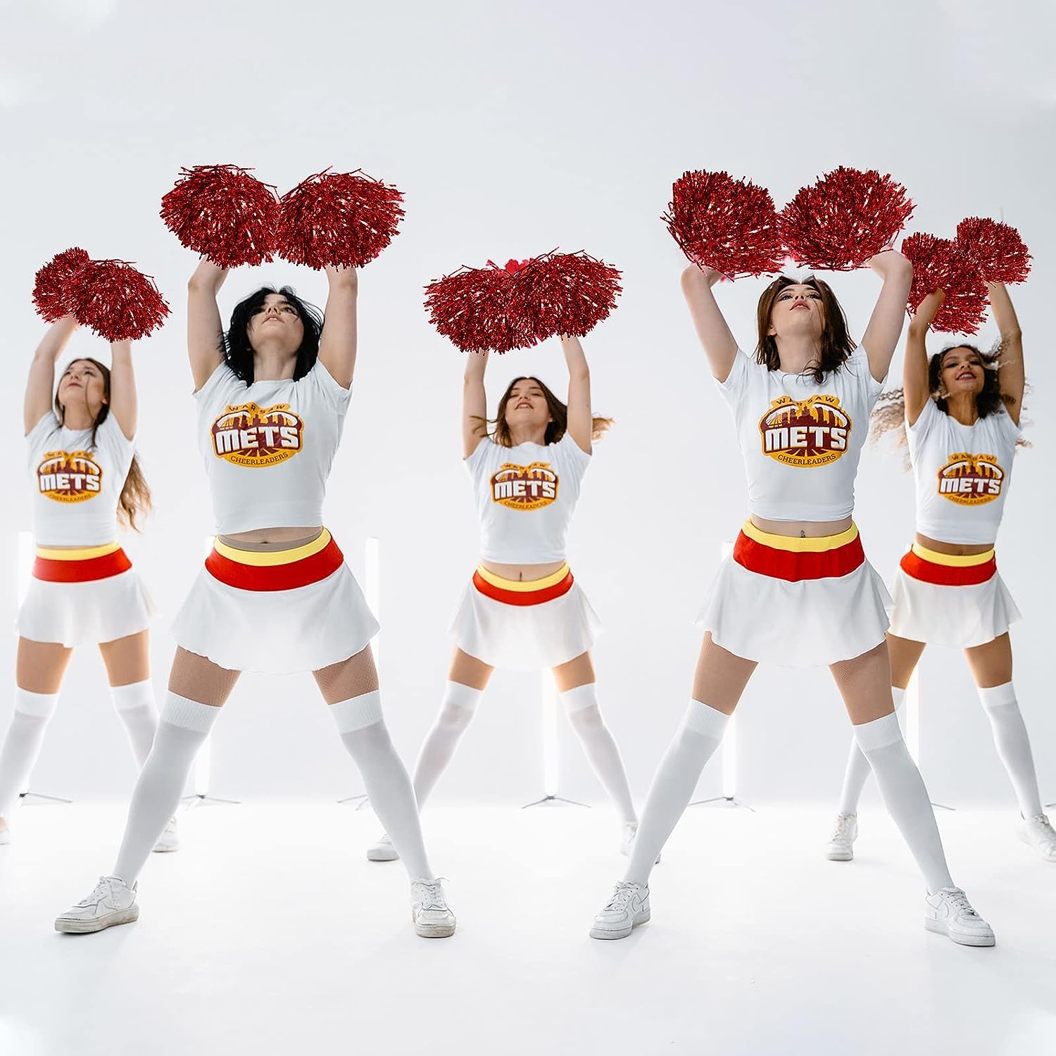 Pompons à Main Pour Cheerleading - Noir, Pour Enfants Et Adultes, Fêtes Et événements Sportifs
