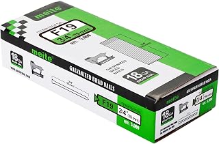 meite F19 18 Gauge 3/4-Inch Galvanized Brad Nail Ideal for Upholstery, Trims, Molding, Woodworking 5,000 PCS/Box (1 Box)