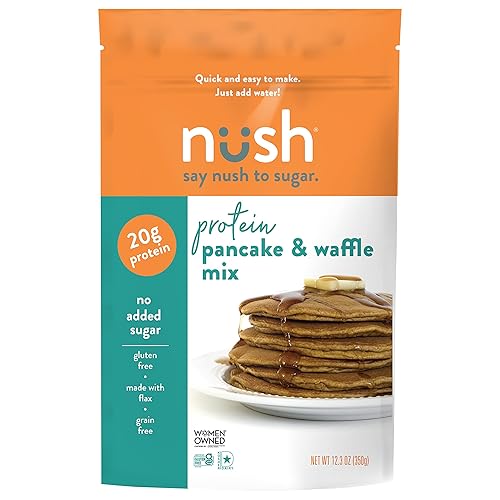 Miniatura 5 de Nush Foods Mezcla saludable para panqueques con alto contenido de proteínas Mixed mezcla original y de proteína de arándanos  paquete de 2  Sin
