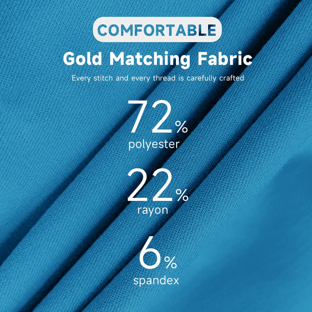 niaahinn Medical Uniform Scrub Set for Women Classic V-neck Scrub Top with Pocket & Jogger Scrub Pants (Blue,M,Medium)