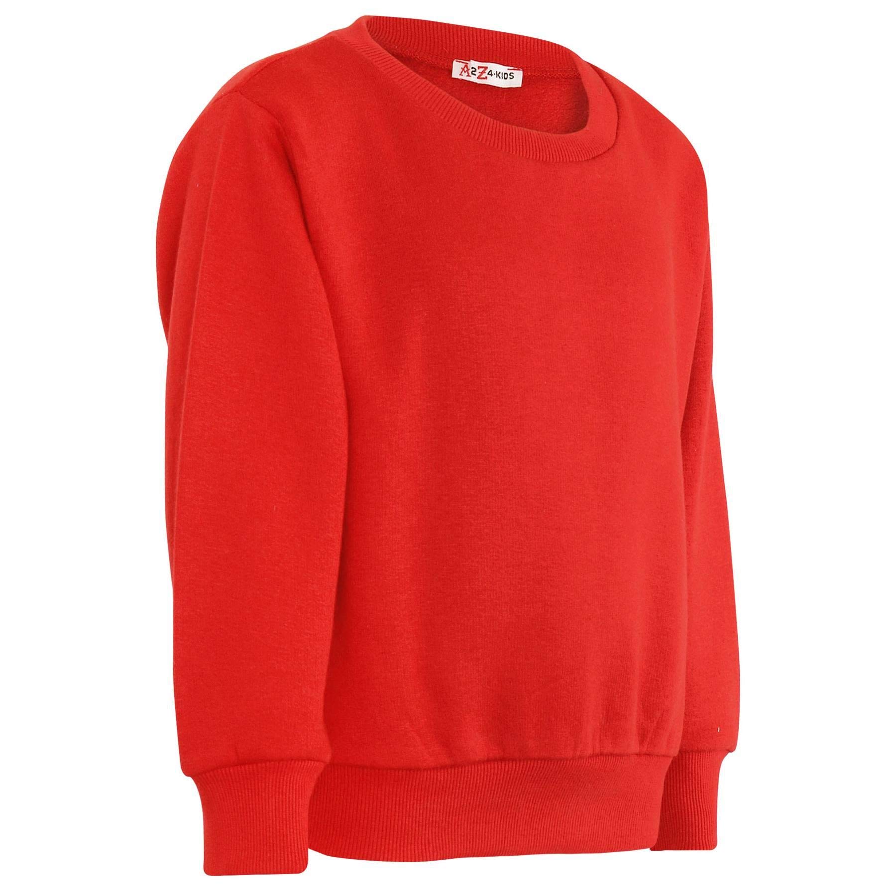 A2Z 4 Kids Chándal unisex de cuello redondo de forro polar para niñas y niños, de 2 a 3 a 4 5 6 7 8 9 10 11 12 13 años