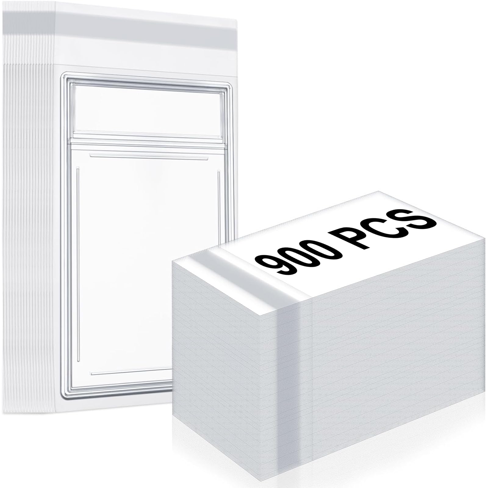 Marspark 900 fundas para tarjetas resellables, ajuste universal, compatibles con SGC y polipropileno más suave, evita arañazos, rasguños, etc