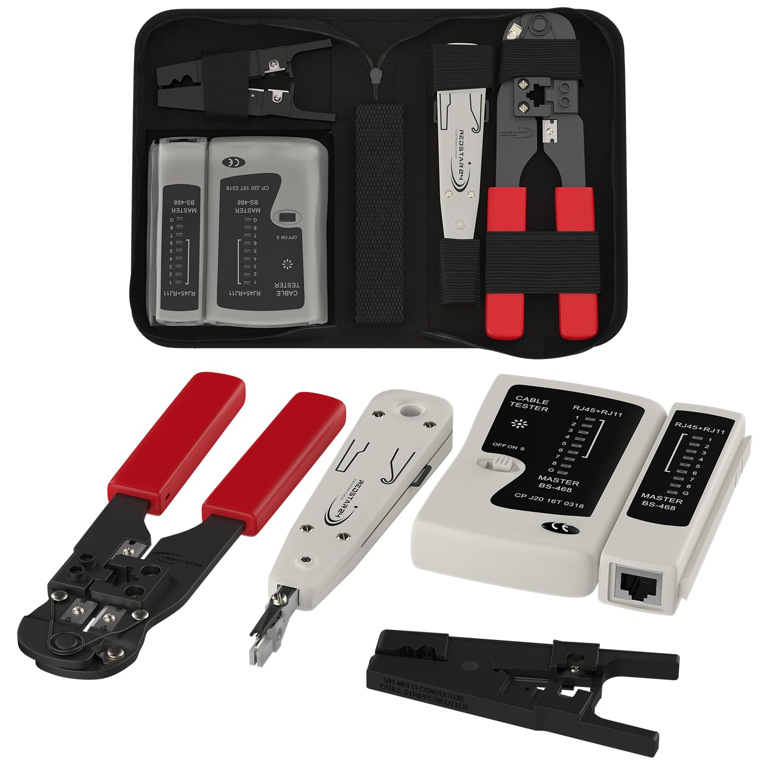 Strumento Di Fissaggio Rete LSA DeleyCON - Per Prese Di Rete, Patch Panel E Cablaggio ADSL/ISDN/TAE, Nero - Foto 9