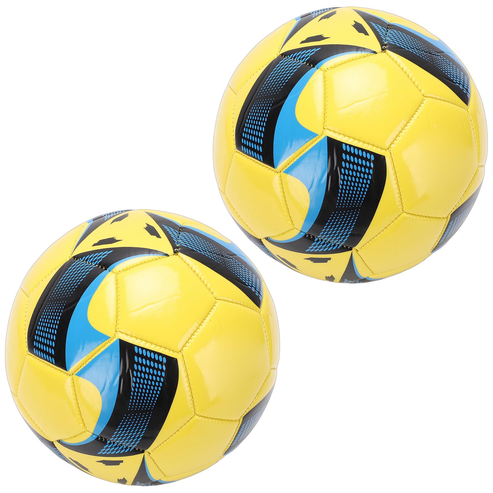 Palloni da Calcio Misura 5 da 2 Pezzi con Set di Pompe Calcio Dai Colori Vivaci per Giochi di Allenamento Indoor All'aperto per Bambini Adulti