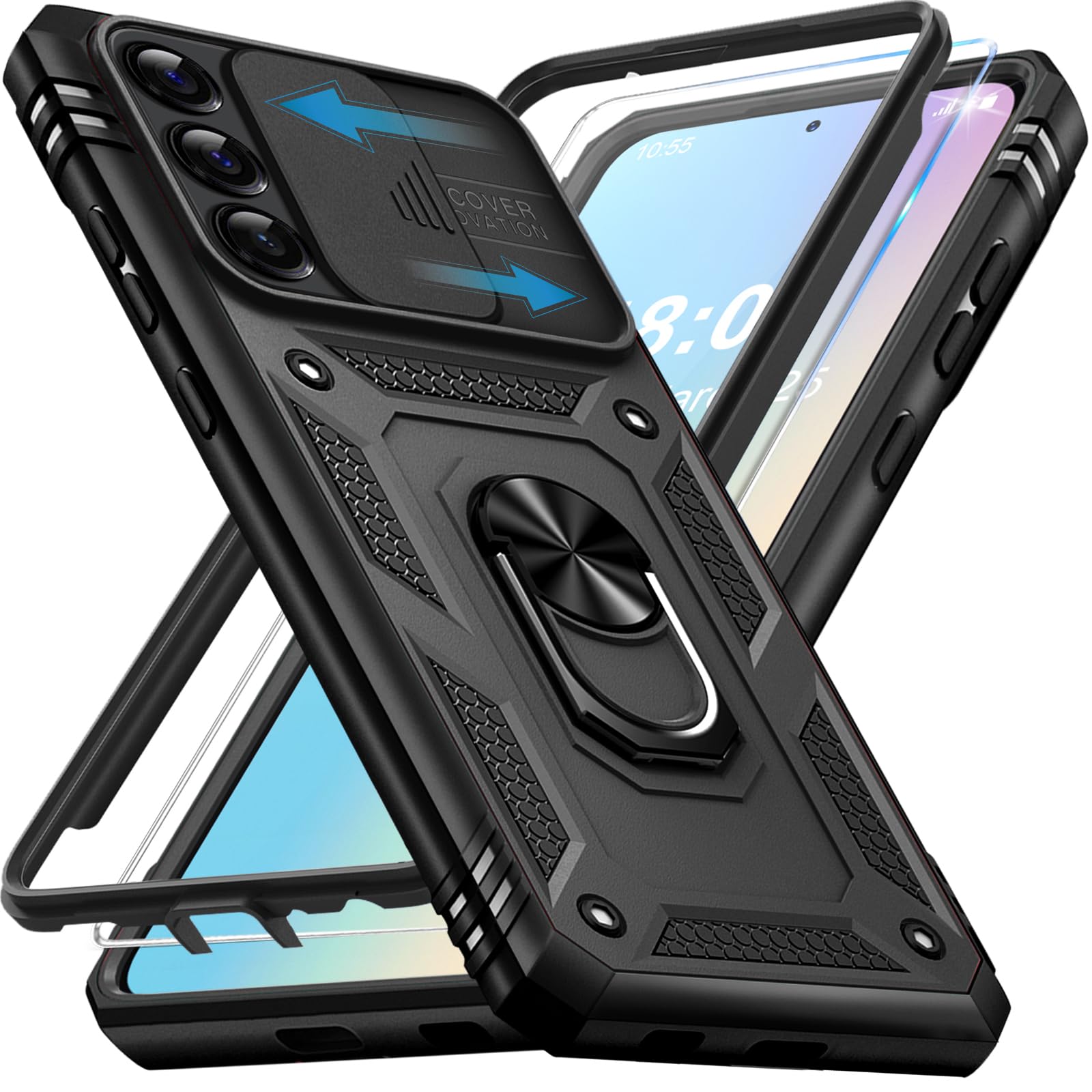 Giyer Handyhülle für Samsung Galaxy S21/S22/S23/S24/S25/S26 Ultra 5G Hülle mit Schutzfolie