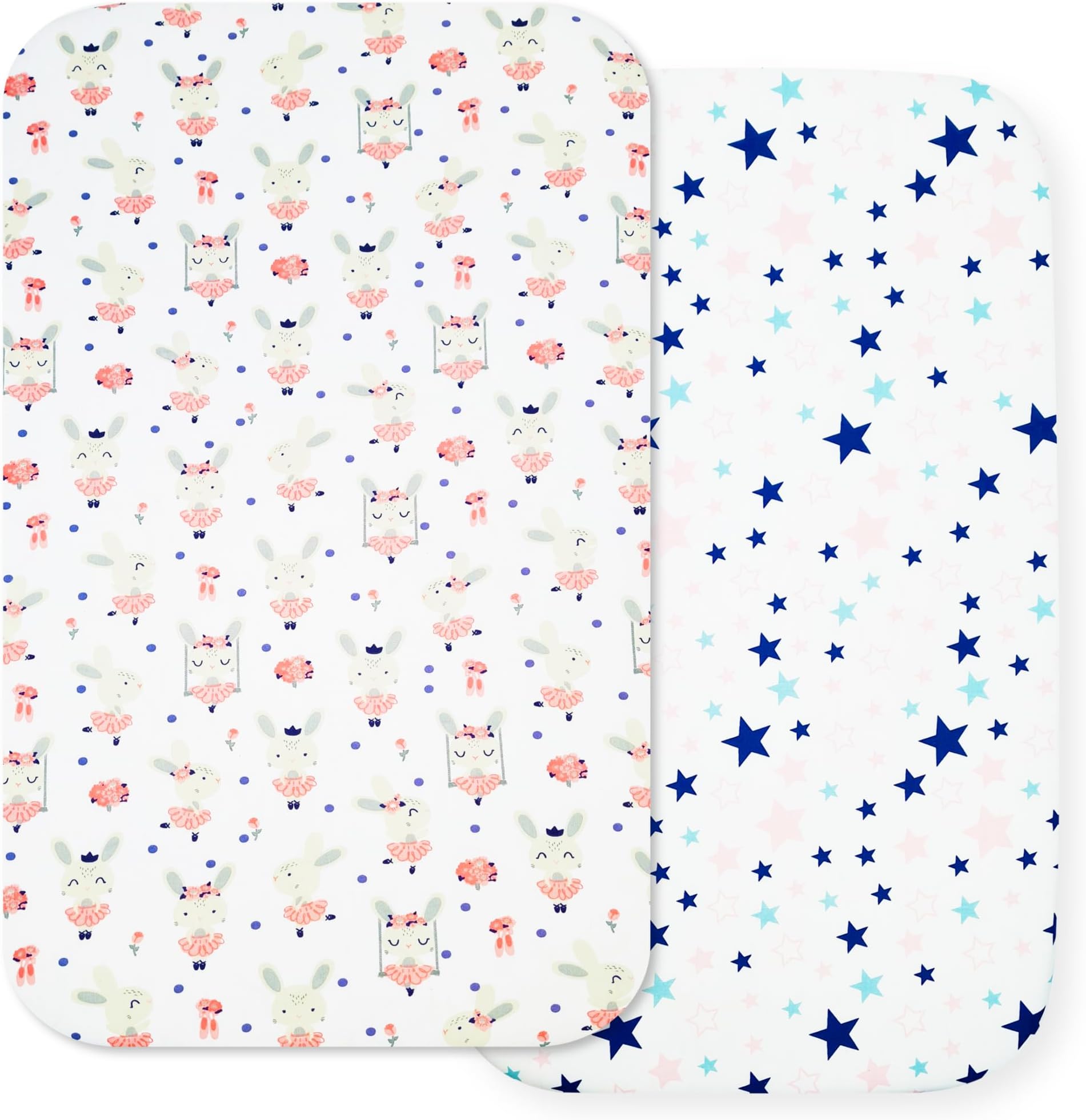 Next to Me Crib Sheets 3pc Crib Sheets Set 2 Fitted Cotton Sheets