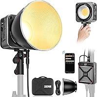 Vista 1 de ZHIYUN Molus G200 [Oficial] Luz de Vídeo COB de 200W, Iluminación de Salida Continua Portátil, 2700-6500K 9460 lux@1m, Iluminación LED