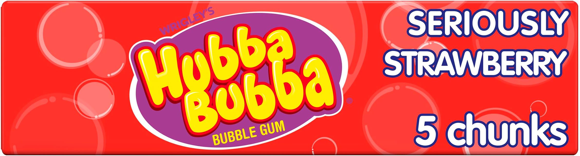 Chewing Gum, Seriously Strawberry, 20 Packs of 5 Pieces
