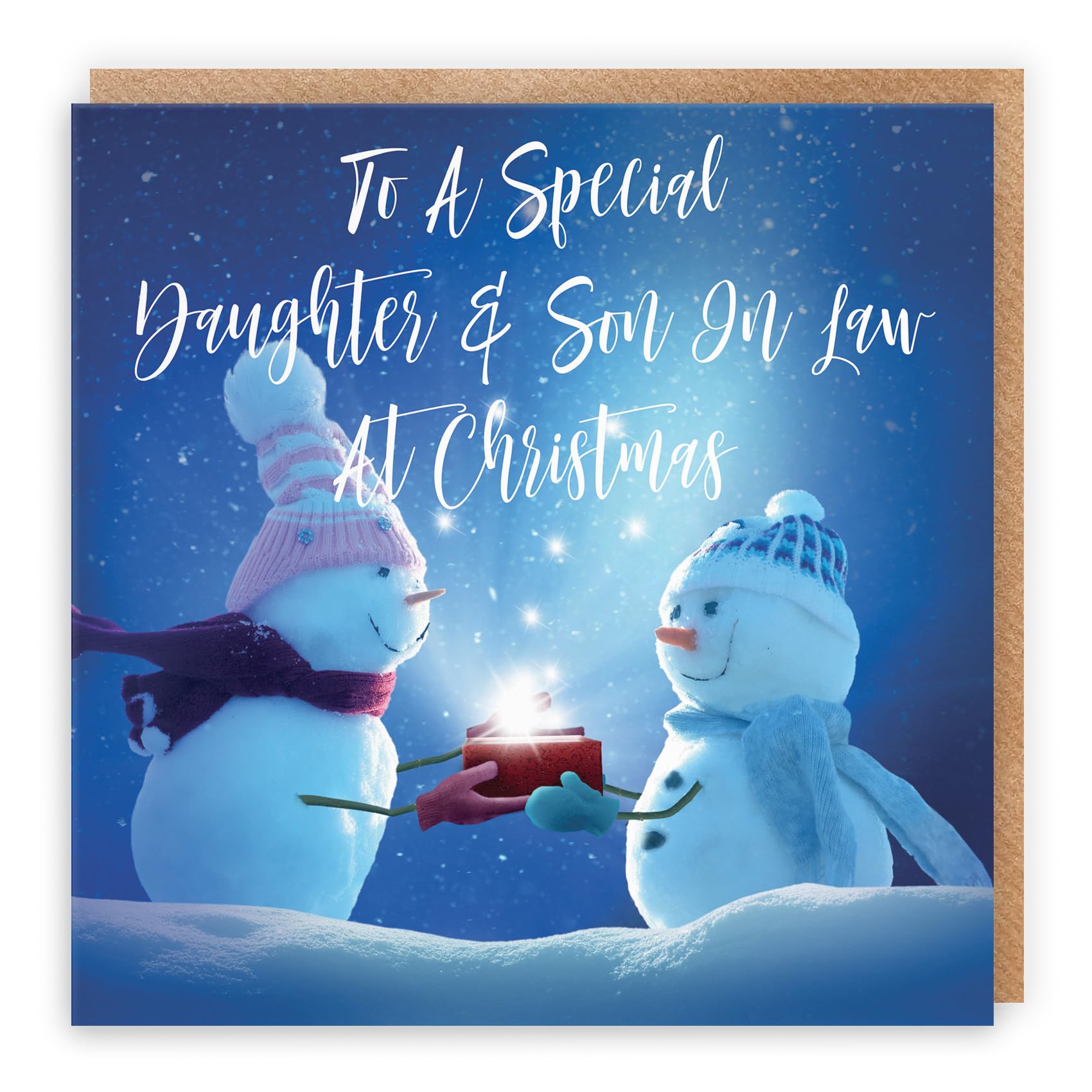 Hunts England, Daughter And Son In Law Christmas Card, To A Special Daughter & Son In Law At Christmas