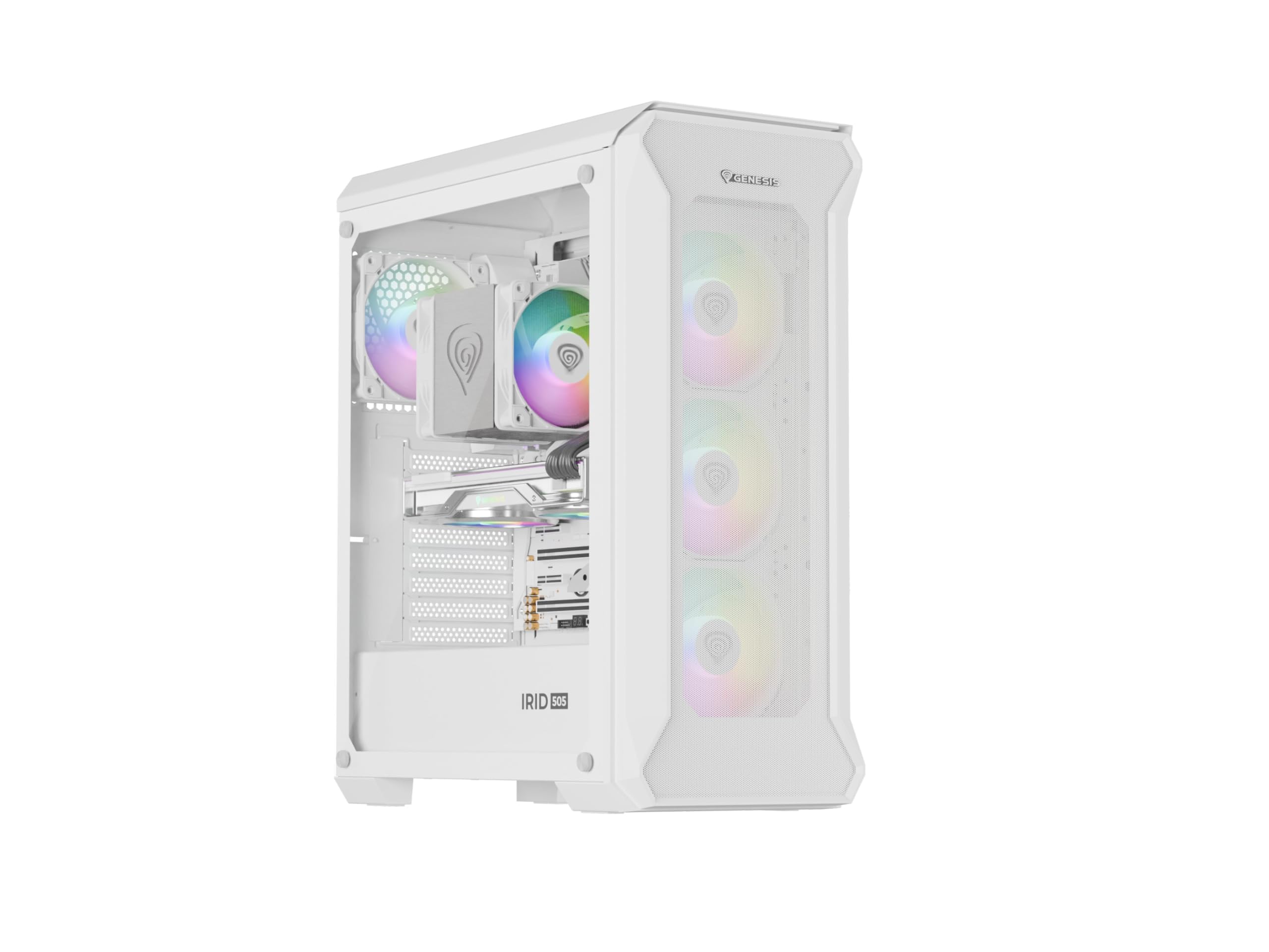 Genesis CAJA PC Gaming IRID 505 ARGB White NPC-1872