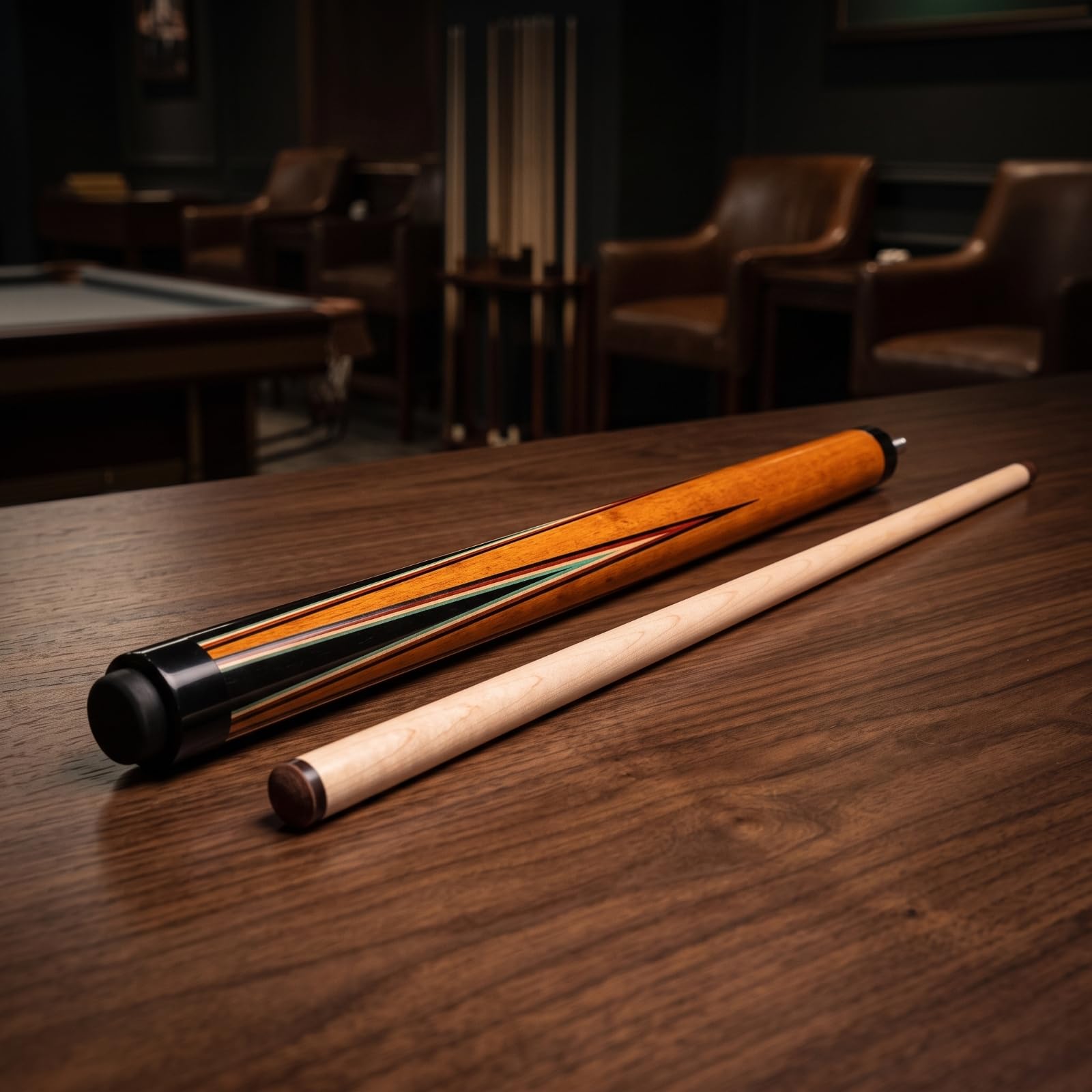 da Biliardo in Legno d'Acero con Struttura Divisa in Due Pezzi E Finitura Chiaro Adatta per Gioco Professionale E tra Amici