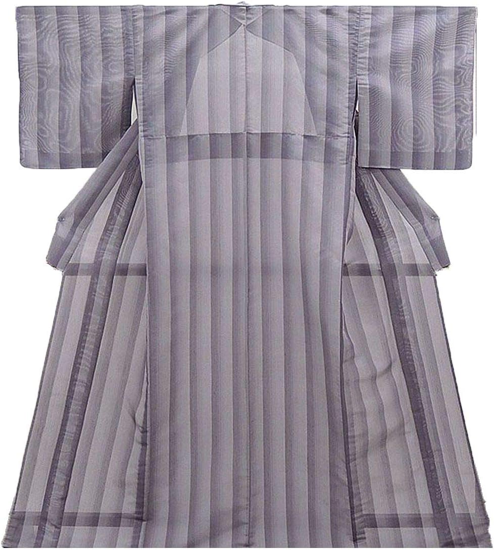 きもの翔鶴] 夏物 紬 仕立済 正絹 夏物 蕪重織物謹製 夏織物夏