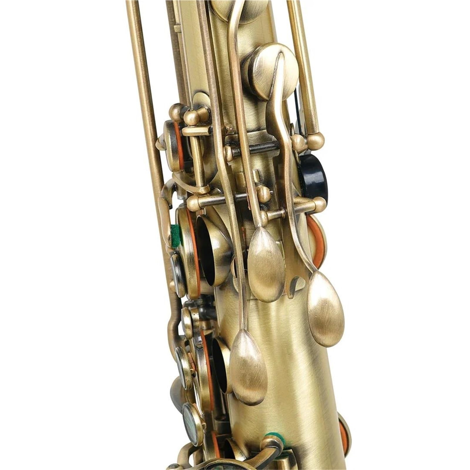 Cyjan antyczny saksofon tenorowy profesjonalny instrument dęty B Saksofon