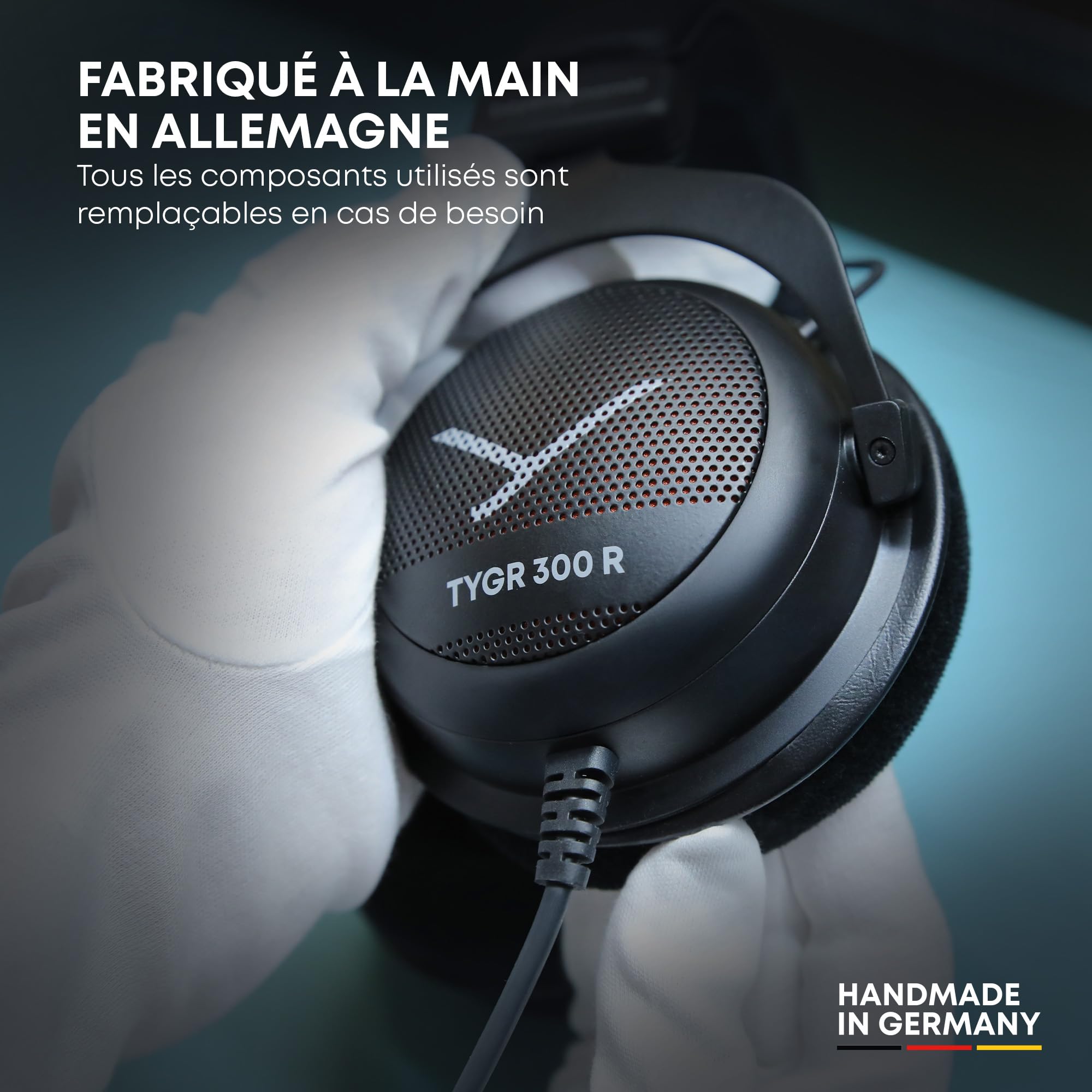 beyerdynamic TYGR 300 R Casque Audio, Casque Gaming Ouvert, Filaire, Noir