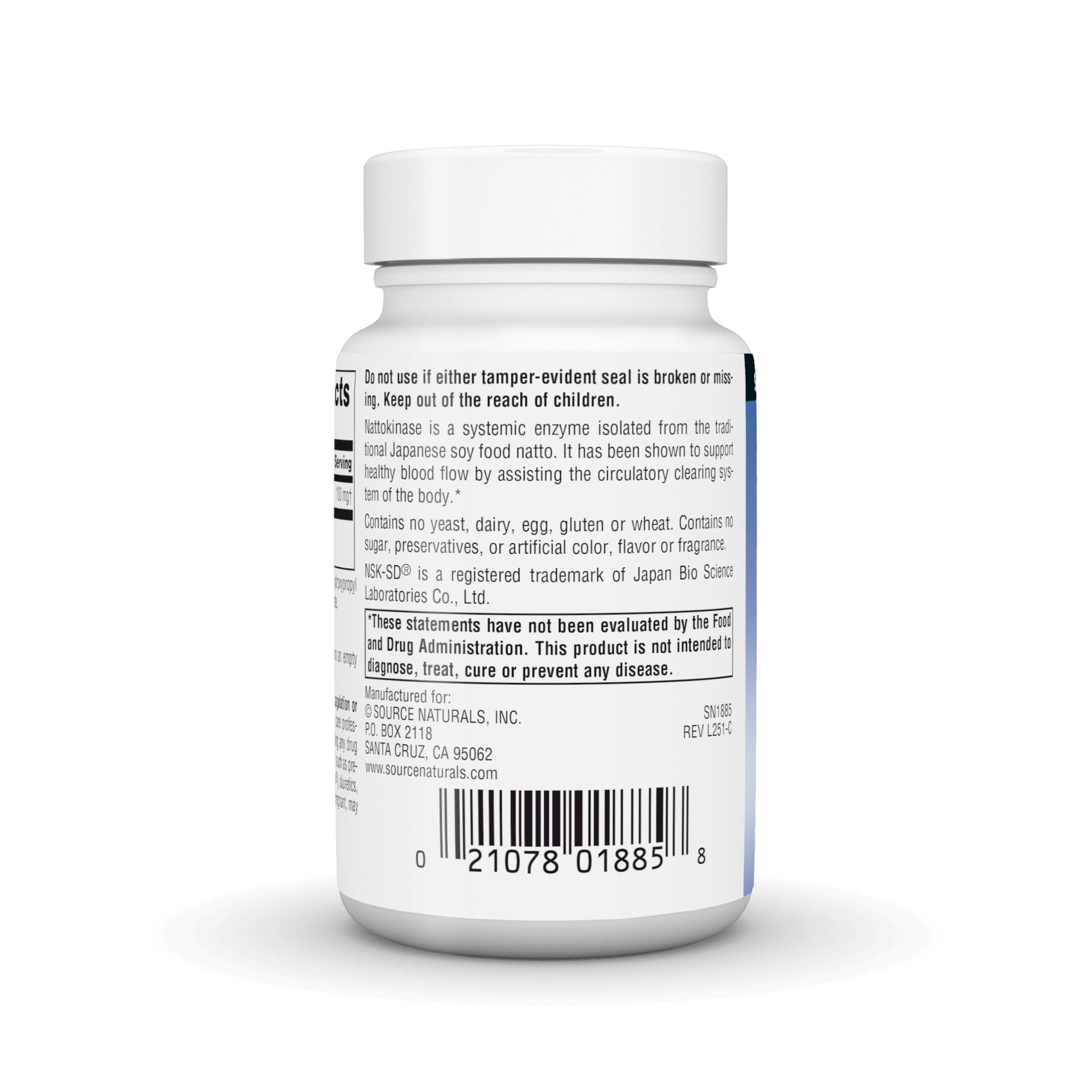 Source Naturals NSK-SD Nattokinase, 100 mg - 60 Vegan Capsules — Amazon image 4