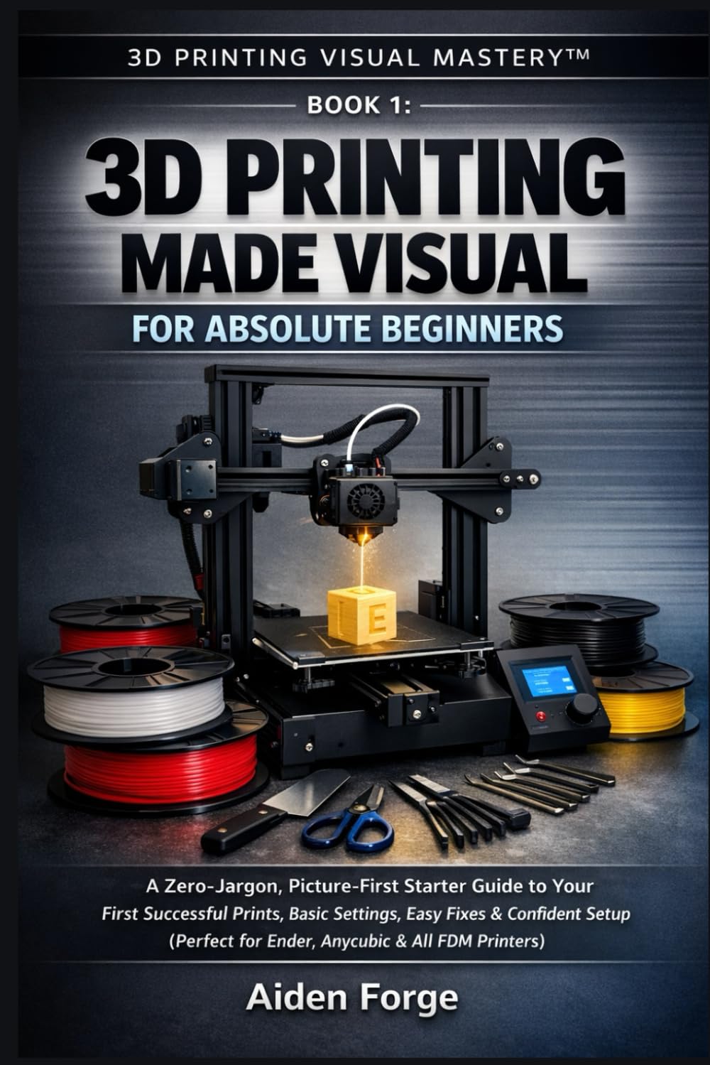 3D Printing Made Visual for Absolute Beginners: A Zero-Jargon, Picture-First Starter Guide to Your First Successful Prints, Basic Settings, Easy Fixes ... 1). (3D Printing Visual Mastery™ Series)