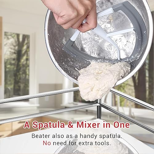 Miniatura 7 de Flex Edge - Accesorios y accesorios para batidora KitchenAid de 6 cuartos de galón, accesorio de paleta de pastelería para Kitchenaid, apto para