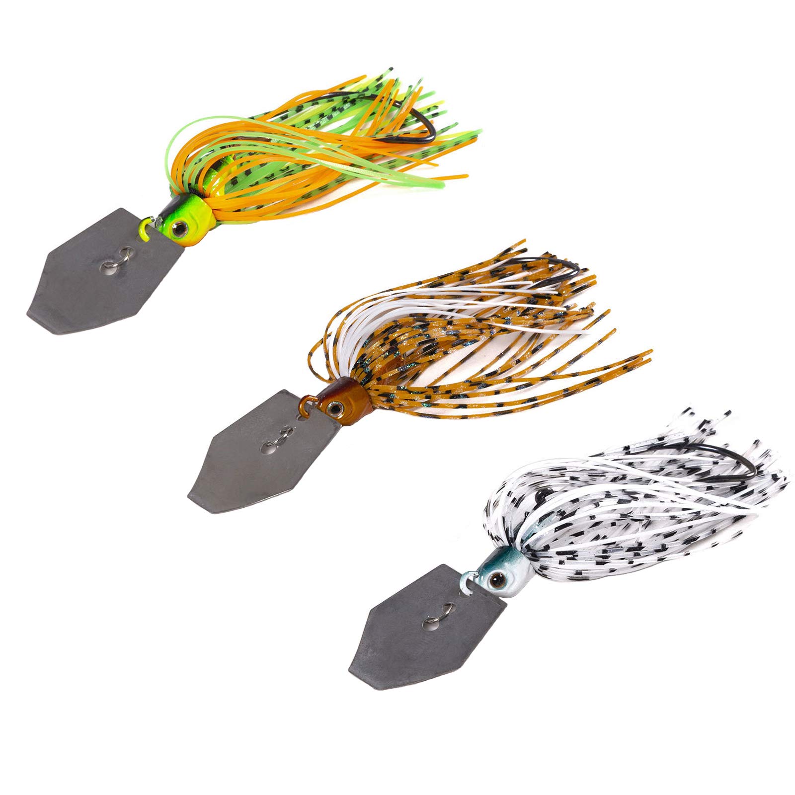 SPORWAY Lot De 3 Leurres Brochet – Appâts 10 Cm, 10,7 G, Design 3D, Multi-segments, Eau Douce/salée