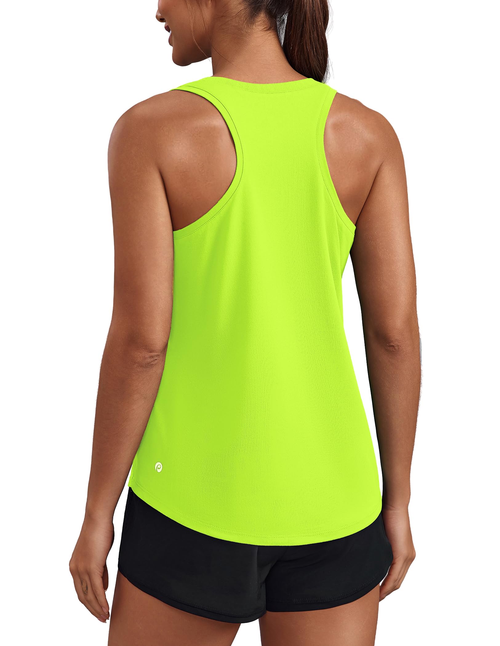 PINSPARK Soft Racerback Tank Tops for Women UPF 50+ Quick Dry Workout Tops