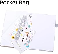 Vista 14 de A5 Bullet Dotted Journal Notebook 160gsm Thick Bleedproof Paper, Lay Flat Binding, 160 Numbered Pages Hard Cover Dot Grid Notebook/Bullet