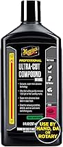 Meguiar's Mirror Glaze M105 Ultra-Cut Compound, Car Rubbing Compound for Removing Scratches and Heavy Swirls While Adding Shine, Safe and Effective on All Glossy Car Paint and Clear Coats, 8 oz