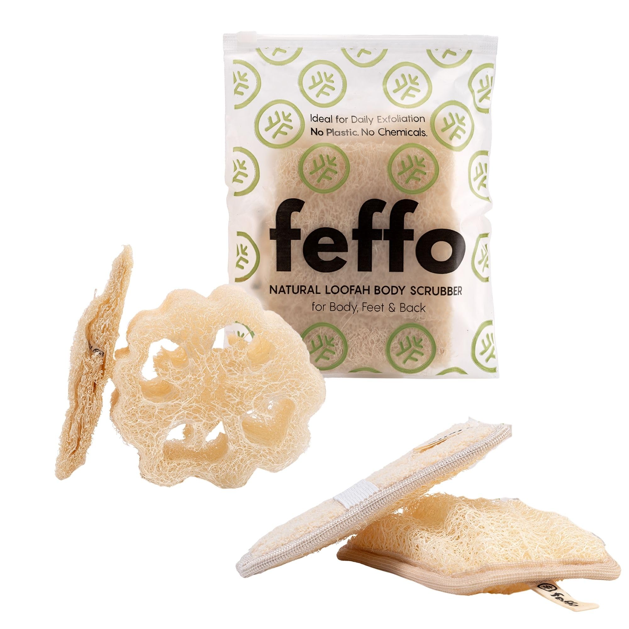 Feffo Exfoliating Essentials, 4 Count (2 Rect + 2 Raw)