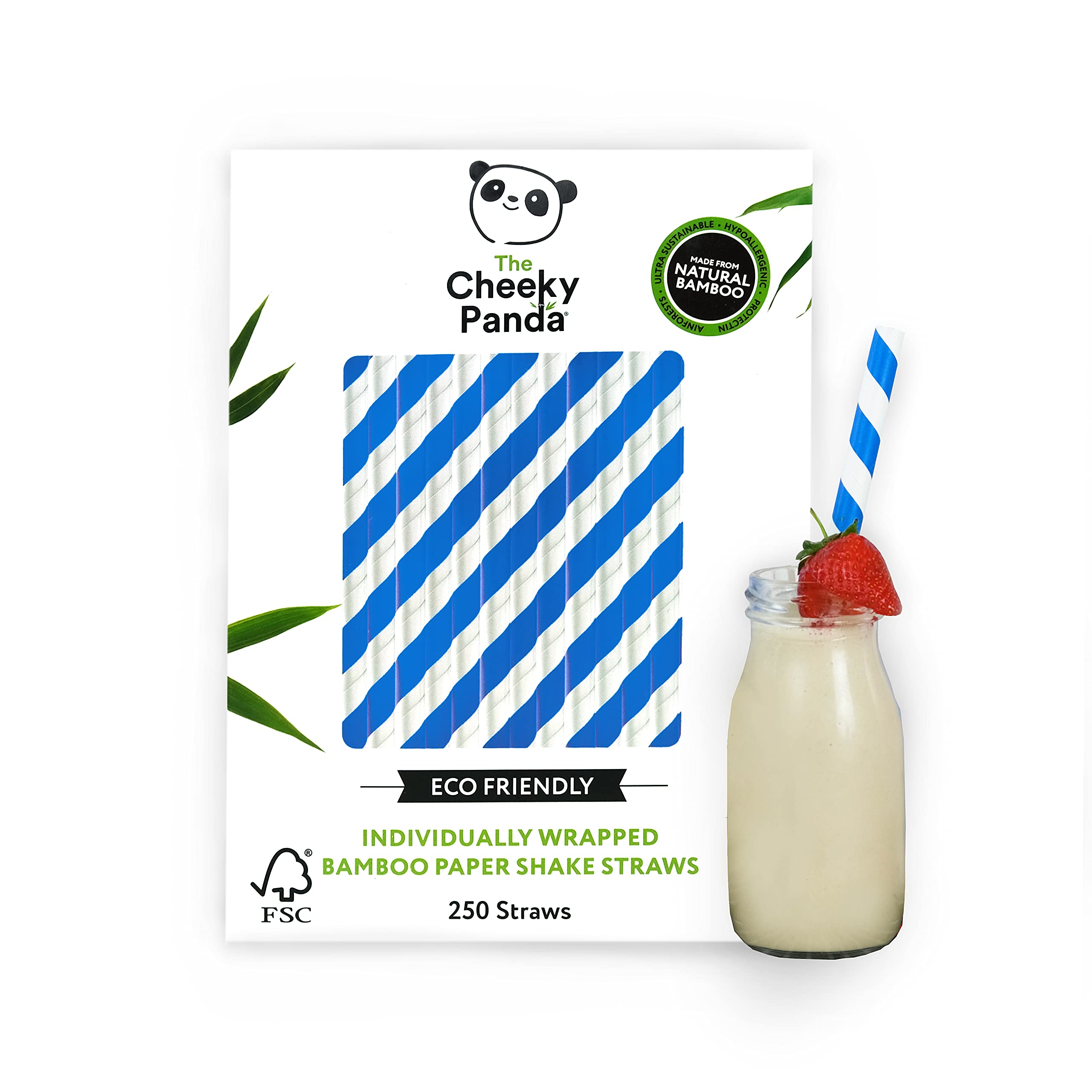 The Cheeky PandaDisposable Drinking Straws, Bamboo