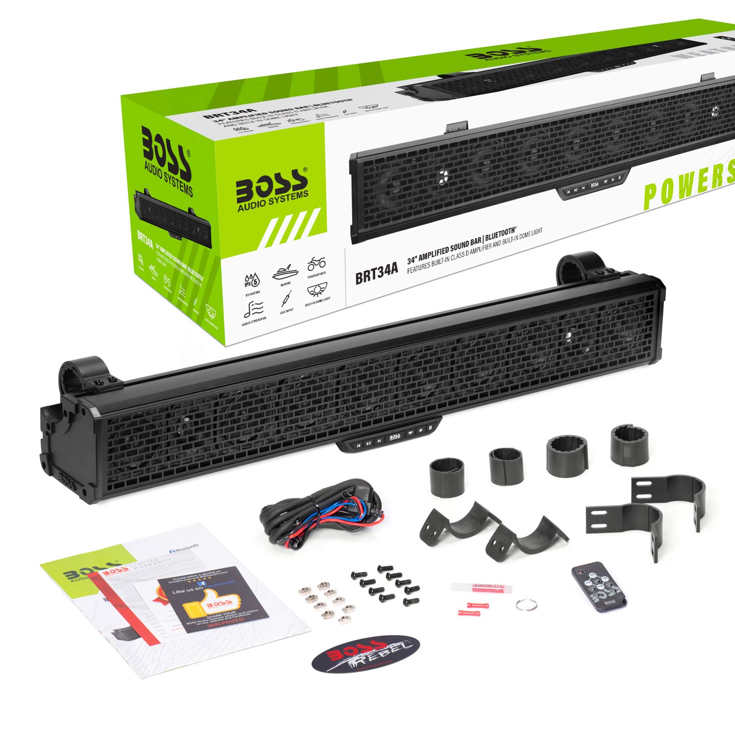 BOSS Audio Systems BRT34A ATV UTV Sound 
