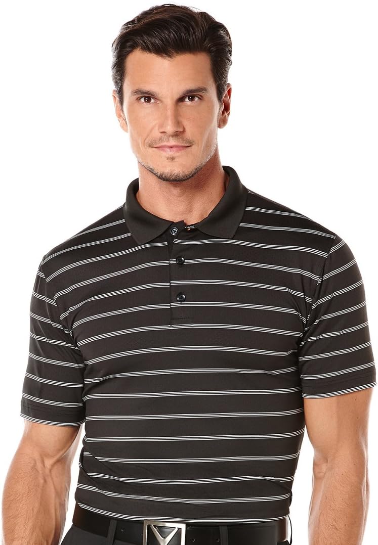 Callaway Men's Opti-Vent Short Sleeve Striped Polo
